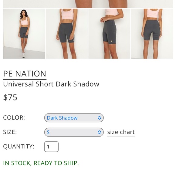 PE NATION Universal Short Dark Shadow - Picture 4 of 5